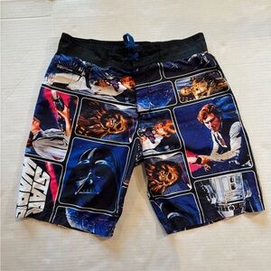 Star Wars Men's Swim Shorts - Black, Blue, and White
